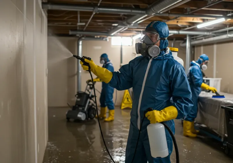 Basement Sanitization and Antimicrobial Treatment process in Robbins, NC